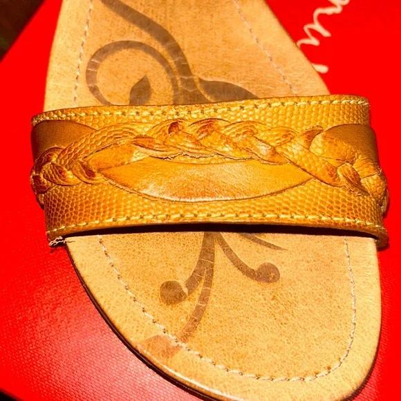 NWT⭐️NURTURE🌻LEATHER “Marrlowe” SANDALS Size 8.5🤎Color: Parker Tan - Picture 6 of 12